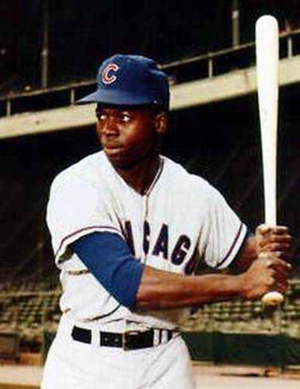 Lou Brock Chicago Cubs 1963 Cooperstown Throwback Away Stitched Baseball Jersey | CTJS1227