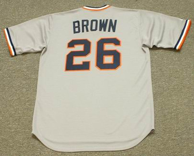 Gates Brown Detroit Tigers 1972 Cooperstown Throwback Away Baseball Stitched Jersey | CTJS2003