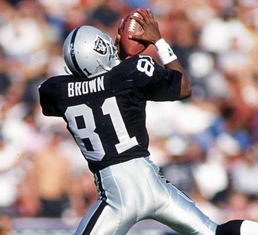 Tim Brown Los Angeles Raiders 1992 Home Throwback Nfl Football Jersey jersey front view