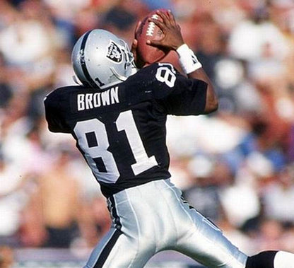 Tim Brown Los Angeles Raiders 1992 Home Throwback Nfl Football Jersey jersey front view