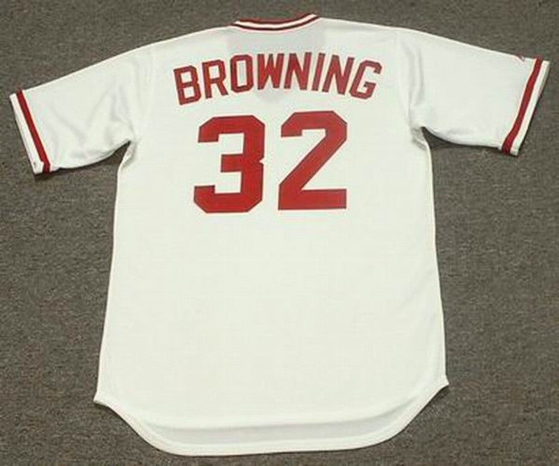 Tom Browning Cincinnati Reds 1990 Cooperstown Home Baseball Stitched Jersey | CTJS0216