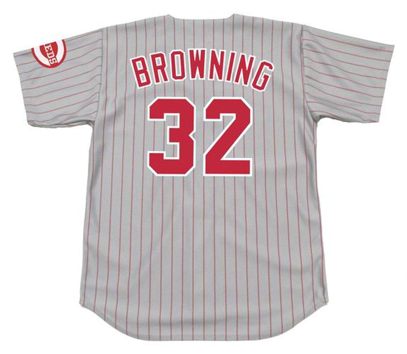 Tom Browning Cincinnati Reds 1993 Throwback Away Baseball Stitched Jersey | CTJS0215