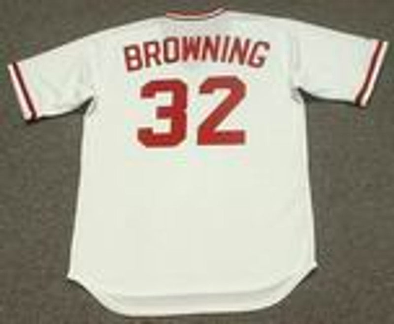 Tom Browning Cincinnati Reds 1990 Cooperstown Home Baseball Stitched Jersey | CTJS0216