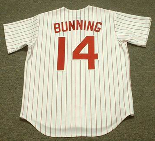 Jim Bunning Philadelphia Phillies 1960S Throwback Baseball Stitched Jersey | CTJS1699