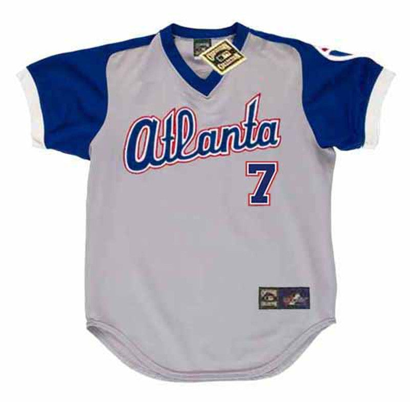 Jeff Burroughs Atlanta Braves 1979 Away Throwback Baseball Stitched Jersey | CTJS1749