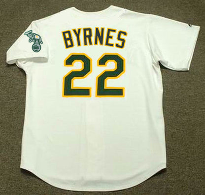Eric Byrnes Oakland Athletics 2002 Home Baseball Throwback Stitched Jersey | CTJS2141