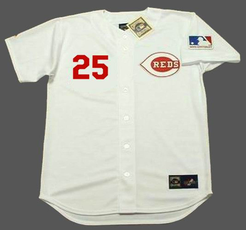 Bernie Carbo Cincinnati Reds 1969 Cooperstown Home Baseball Stitched Jersey | CTJS2935