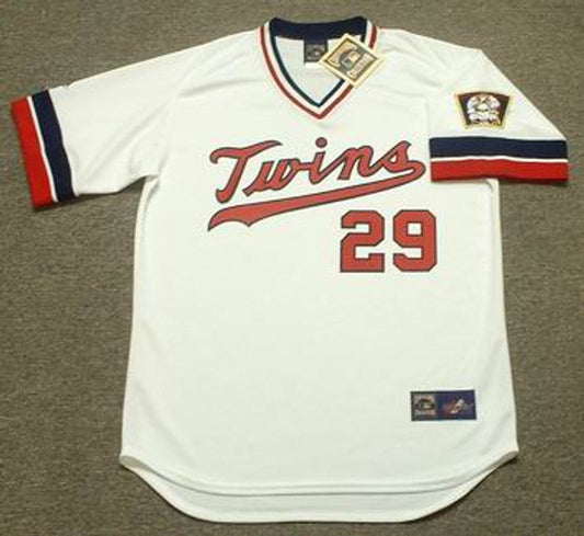 Rod Carew Minnesota Twins 1977 Cooperstown Throwback Home Stitched Baseball Jersey | CTJS0589