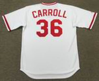 Clay Carroll Cincinnati Reds 1975 Cooperstown Throwback Baseball Stitched Jersey | CTJS2521