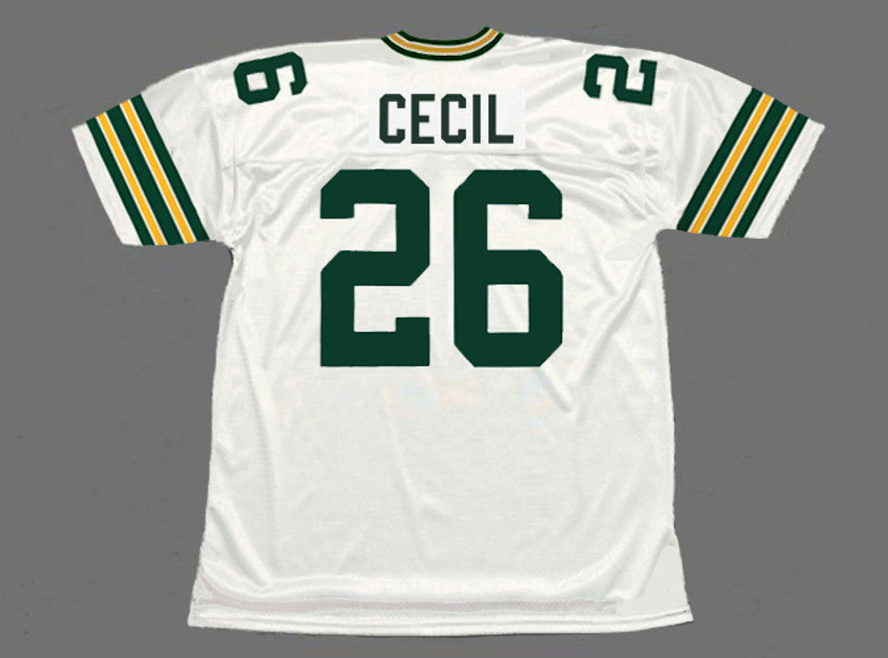 Green Bay Packers Chuck Cecil NFL jersey front view