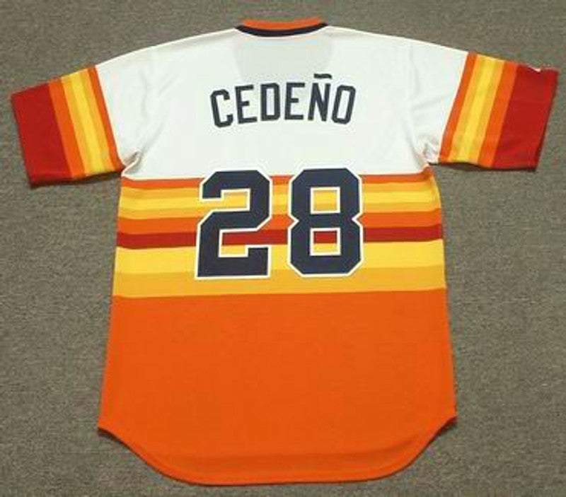 Cesar Cedeno Houston Astros 1980 Home Baseball Throwback Stitched Jersey | CTJS2628