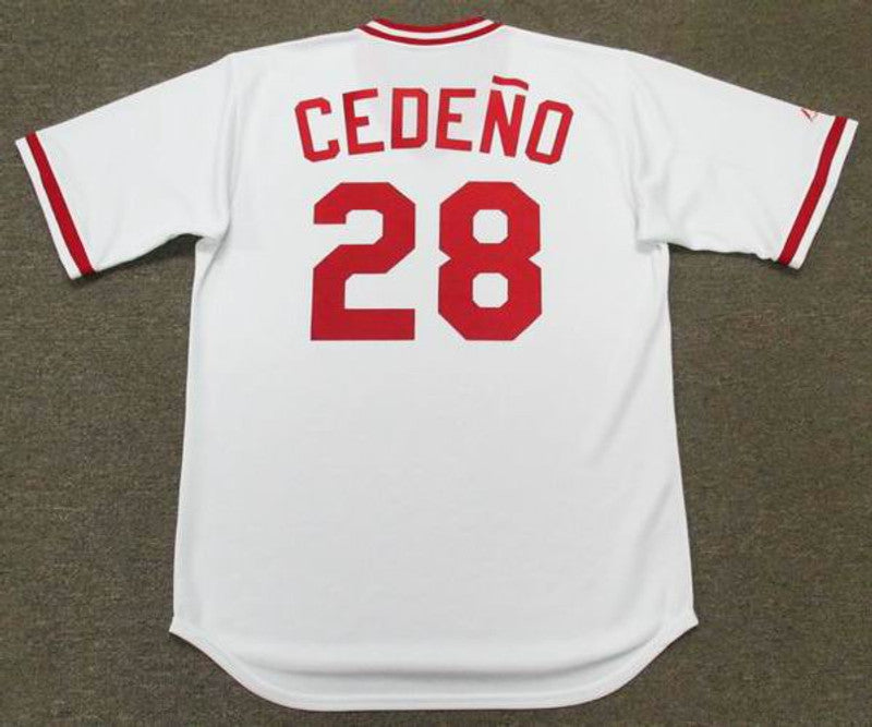 Cesar Cedeno Cincinnati Reds 1982 Cooperstown Throwback Baseball Stitched Jersey | CTJS2633