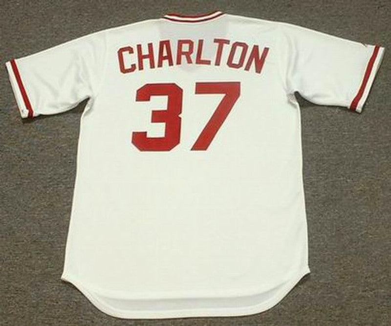Norm Charlton Cincinnati Reds 1990 Cooperstown Home Baseball Stitched Jersey | CTJS0923