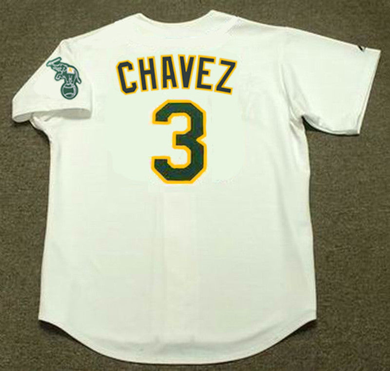 Eric Chavez Oakland Athletics 2002 Home Baseball Throwback Stitched Jersey | CTJS2140