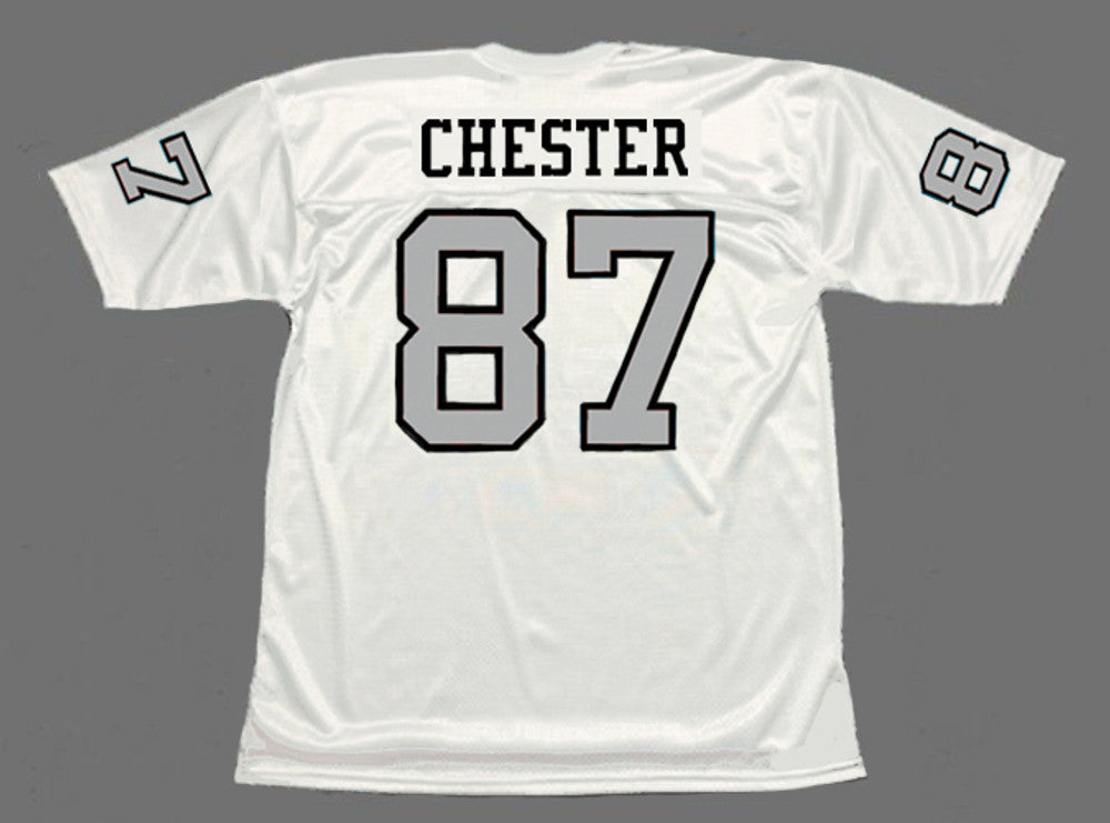 Oakland Raiders Raymond Chester NFL jersey front view