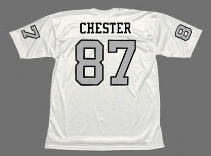 Oakland Raiders Raymond Chester NFL jersey front view