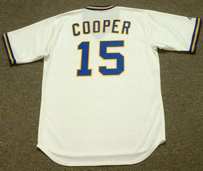 Cecil Cooper Milwaukee Brewers 1977 Home Throwback Baseball Stitched Jersey | CTJS2639