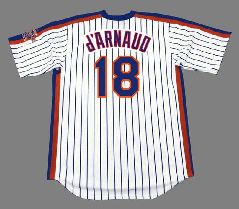 Travis Darnaud New York Mets 1986 Throwback Home Baseball Stitched Jersey | CTJS0142