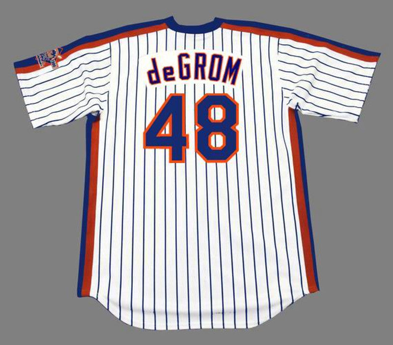 Jacob Degrom New York Mets 1986 Throwback Home Baseball Stitched Jersey | CTJS1799