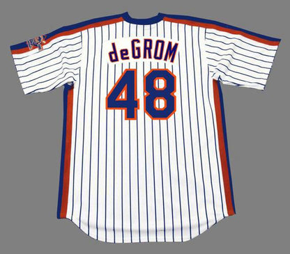 Jacob Degrom New York Mets 1986 Throwback Home Baseball Stitched Jersey | CTJS1799