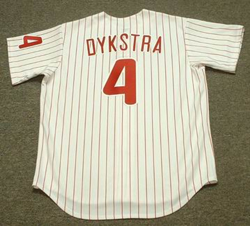 Lenny Dykstra Philadelphia Phillies 1993 Throwback Home Baseball Stitched Jersey | CTJS1253