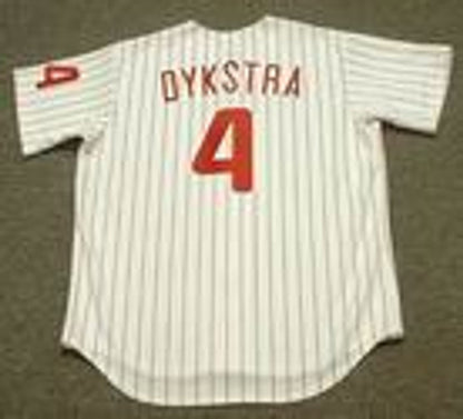 Lenny Dykstra Philadelphia Phillies 1993 Throwback Home Baseball Stitched Jersey | CTJS1253