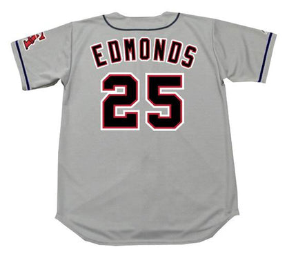 Jim Edmonds California Angels 1996 Throwback Away Baseball Stitched Jersey | CTJS1695