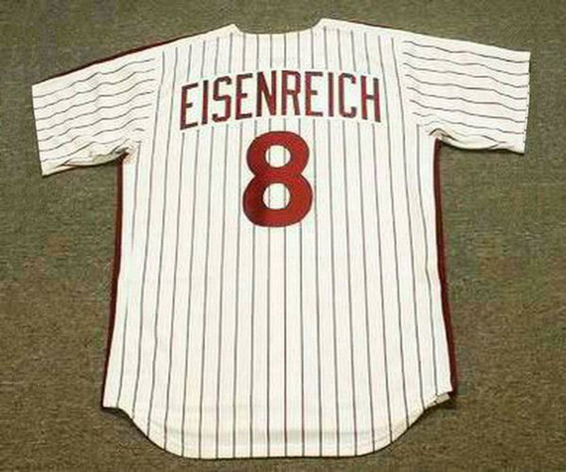 Jim Eisenreich Philadelphia Phillies 1990S Cooperstown Throwback Home Baseball Stitched Jersey | CTJS1693