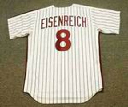 Jim Eisenreich Philadelphia Phillies 1990S Cooperstown Throwback Home Baseball Stitched Jersey | CTJS1693