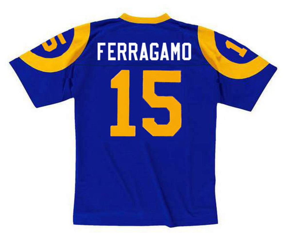 Los Angeles Rams Vince Ferragamo NFL jersey front view