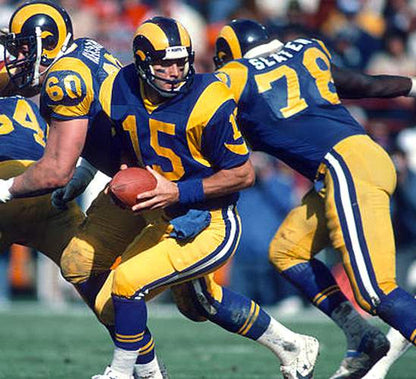 Los Angeles Rams Vince Ferragamo NFL jersey front view
