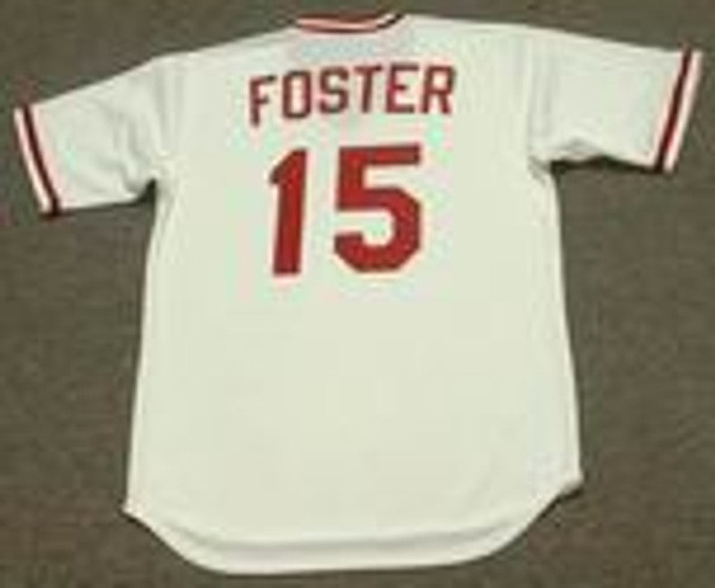 George Foster Cincinnati Reds 1975 Cooperstown Home Baseball Stitched Jersey | CTJS1969