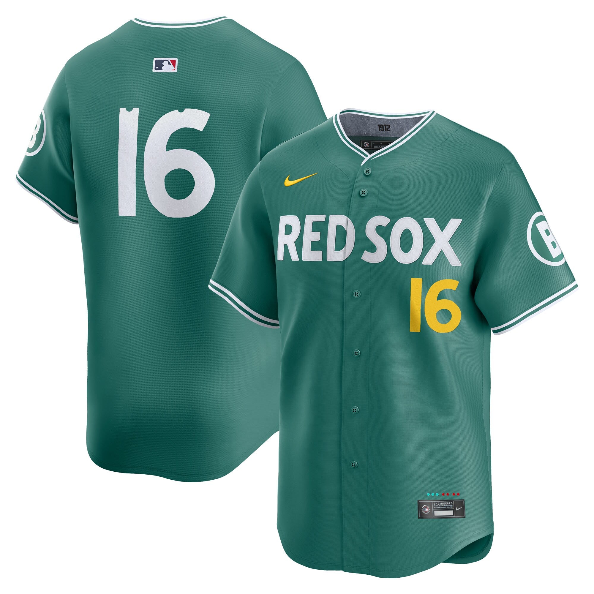 Jarren Duran Boston Red Sox 2025 City Connect Limited Player Jersey - Green | Stitched Baseball Jersey TJS0007