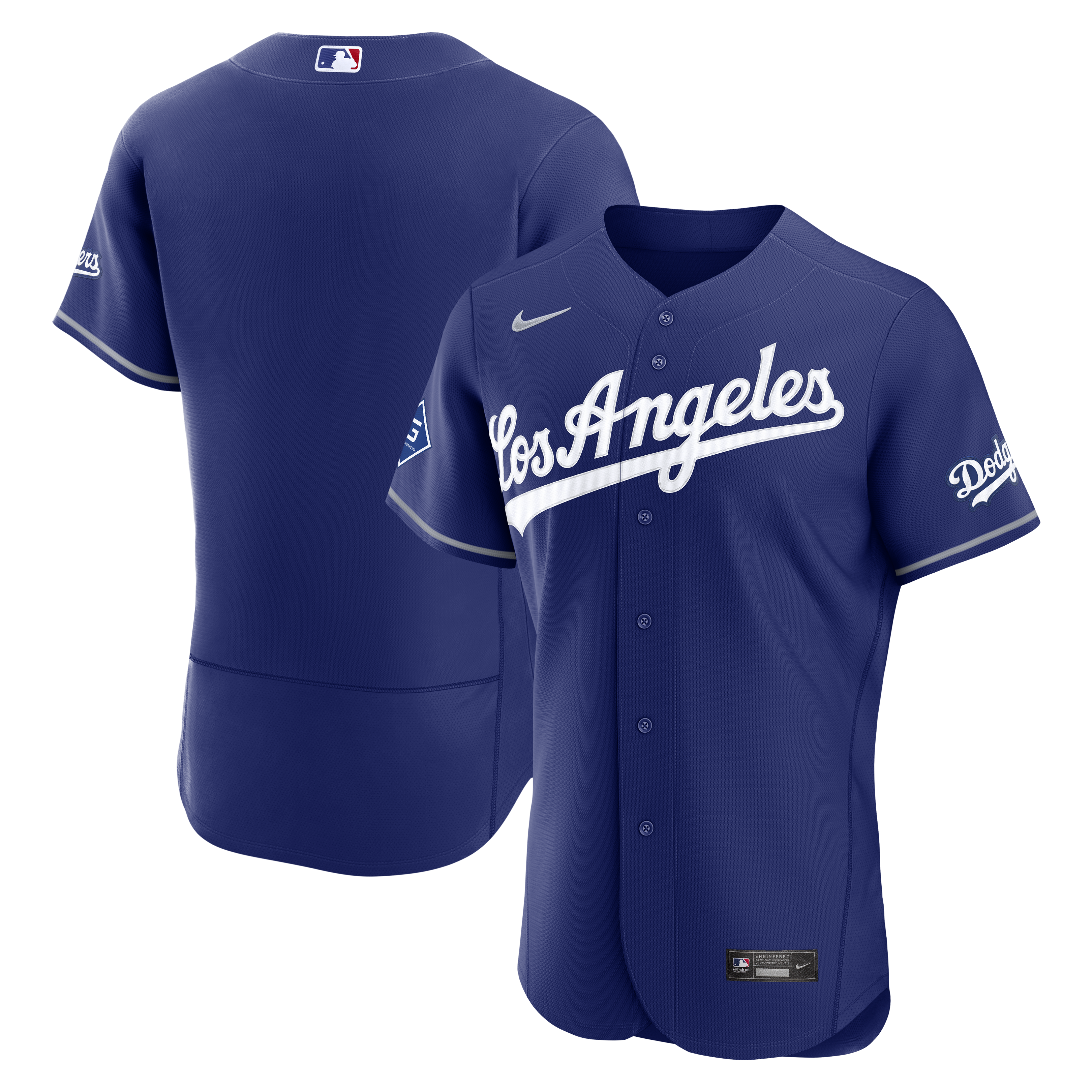 Los Angeles Dodgers Alternate Jersey with Sponsor Patch - Royal | Stitched Baseball Jersey TJS0020