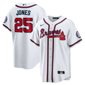 Andruw Jones Atlanta Braves Home Replica 2026 Hall of Fame Patch Jersey - White | Stitched Baseball Jersey TJS0025