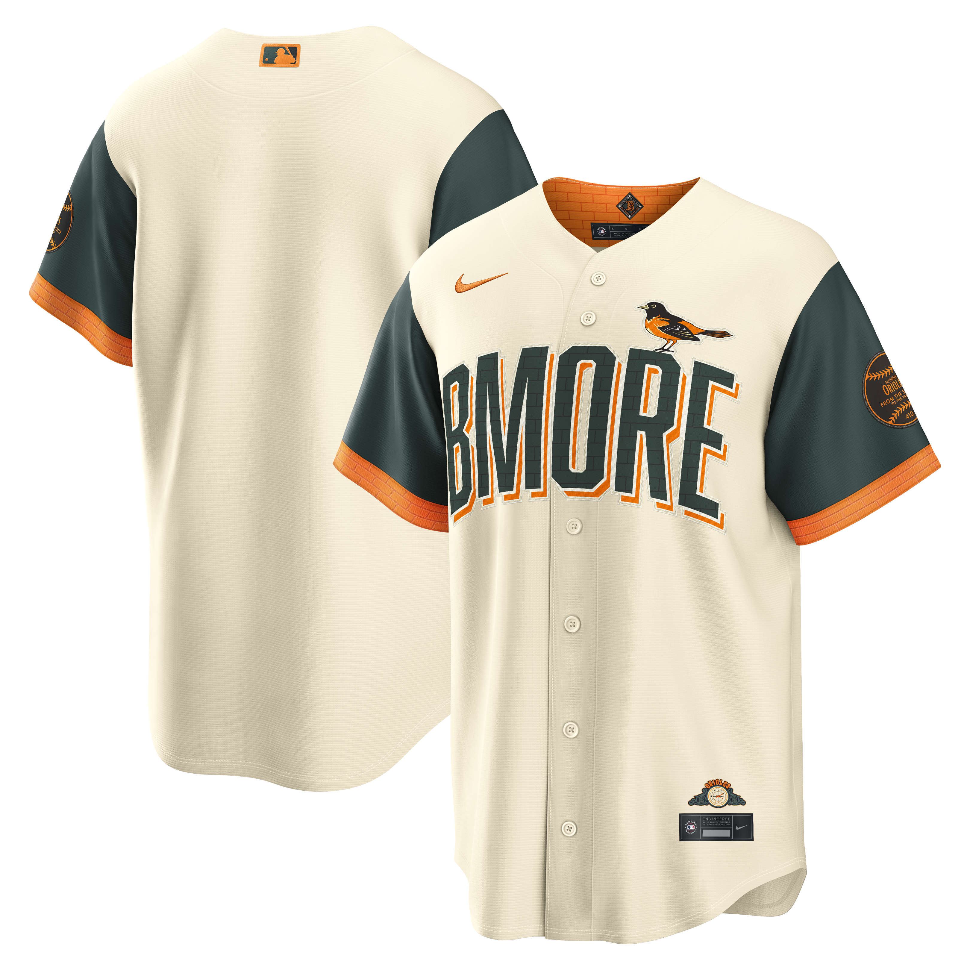 Baltimore Orioles 2026 City Connect Stadium Jersey - Cream | Stitched Baseball Jersey TJS0026