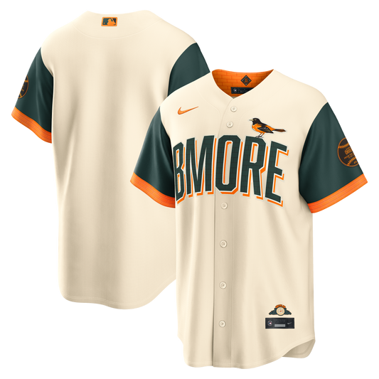 Baltimore Orioles 2026 City Connect Stadium Jersey - Cream | Stitched Baseball Jersey TJS0026