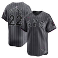Juan Soto New York Mets City Connect Limited Jersey - Gray | Stitched Baseball Jersey TJS0070