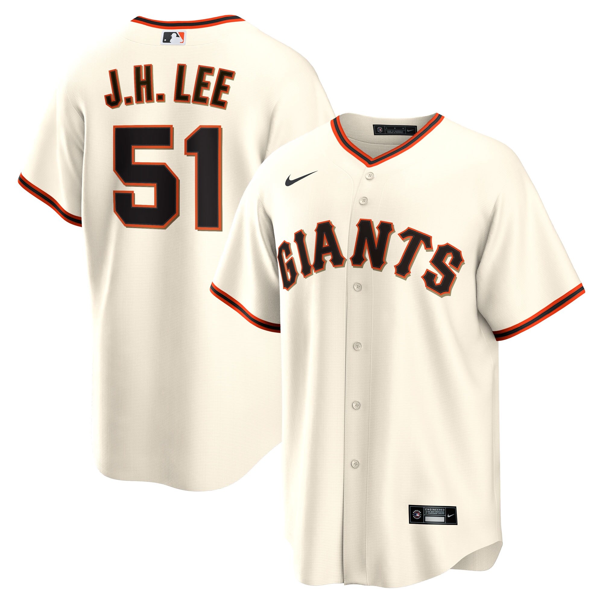 Jung Hoo Lee San Francisco Giants Home Replica Player Jersey - Cream | Stitched Baseball Jersey TJS0073