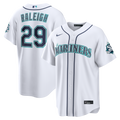 Cal Raleigh Seattle Mariners Home Stadium 50th Season Patch Jersey - White | Stitched Baseball Jersey TJS0031