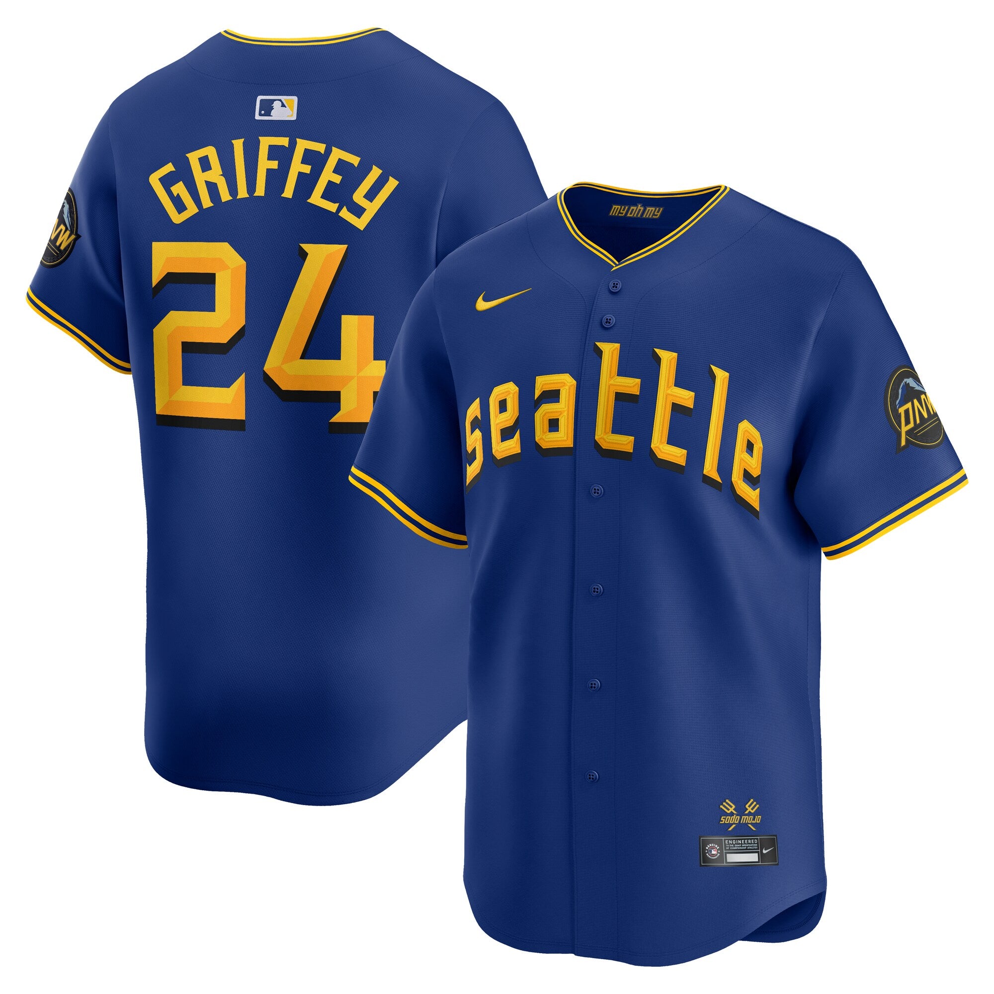 Ken Griffey Jr. Seattle Mariners City Connect Retired Limited Player Jersey - Royal | Stitched Baseball Jersey TJS0009