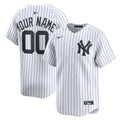 New York Yankees Home Limited Custom Jersey - White | Stitched Baseball Jersey TJS0046
