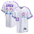 Carter Jensen Kansas City Royals 2026 City Connect Stadium Jersey - White | Stitched Baseball Jersey TJS0062