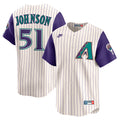 Randy Johnson Arizona Diamondbacks Throwback Cooperstown Collection Limited Jersey - Cream | Stitched Baseball Jersey TJS0075