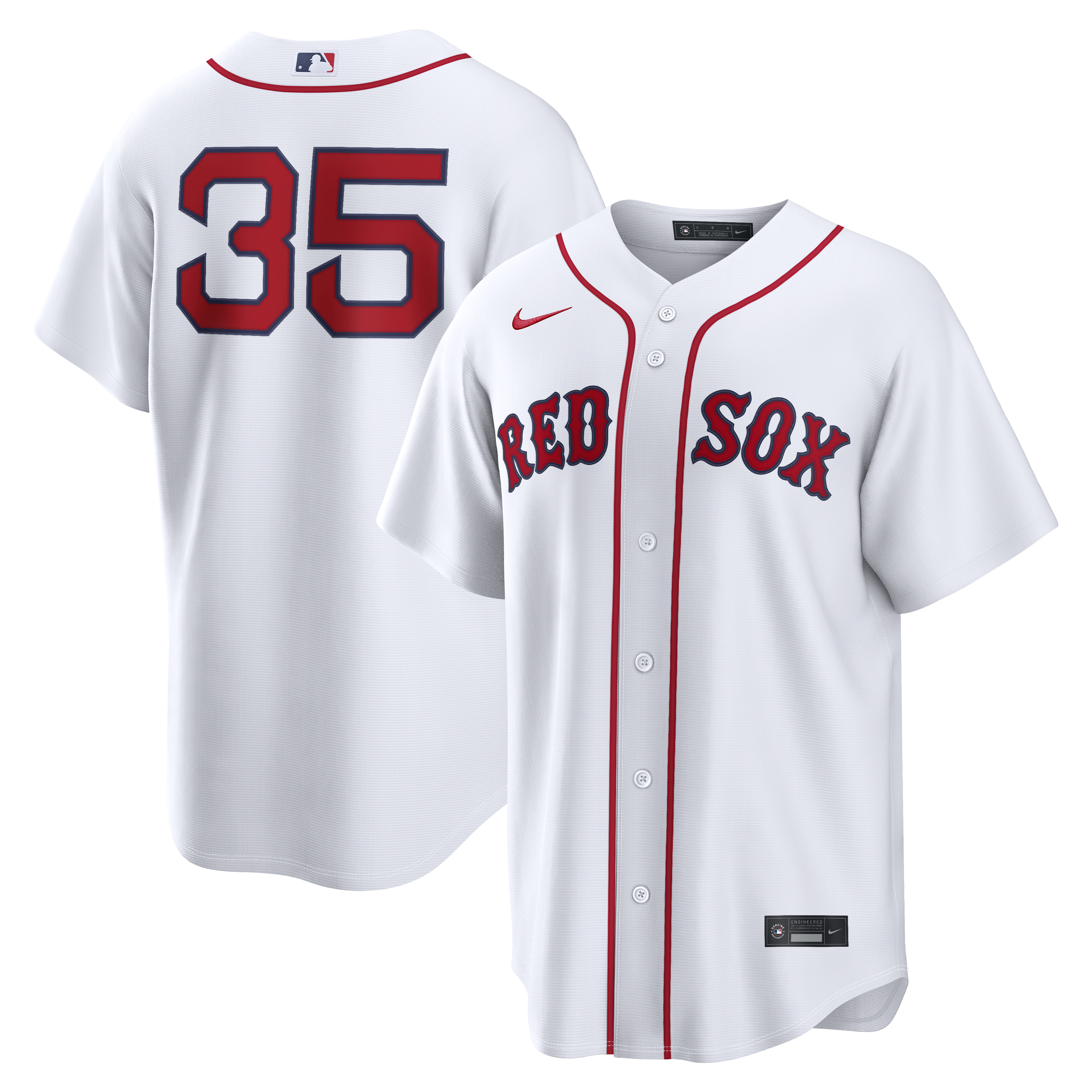 Garrett Crochet Boston Red Sox Home Replica Jersey - White | Stitched Baseball Jersey TJS0051