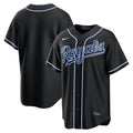 Kansas City Royals Fashion Replica Black Out Jersey | Stitched Baseball Jersey TJS0096