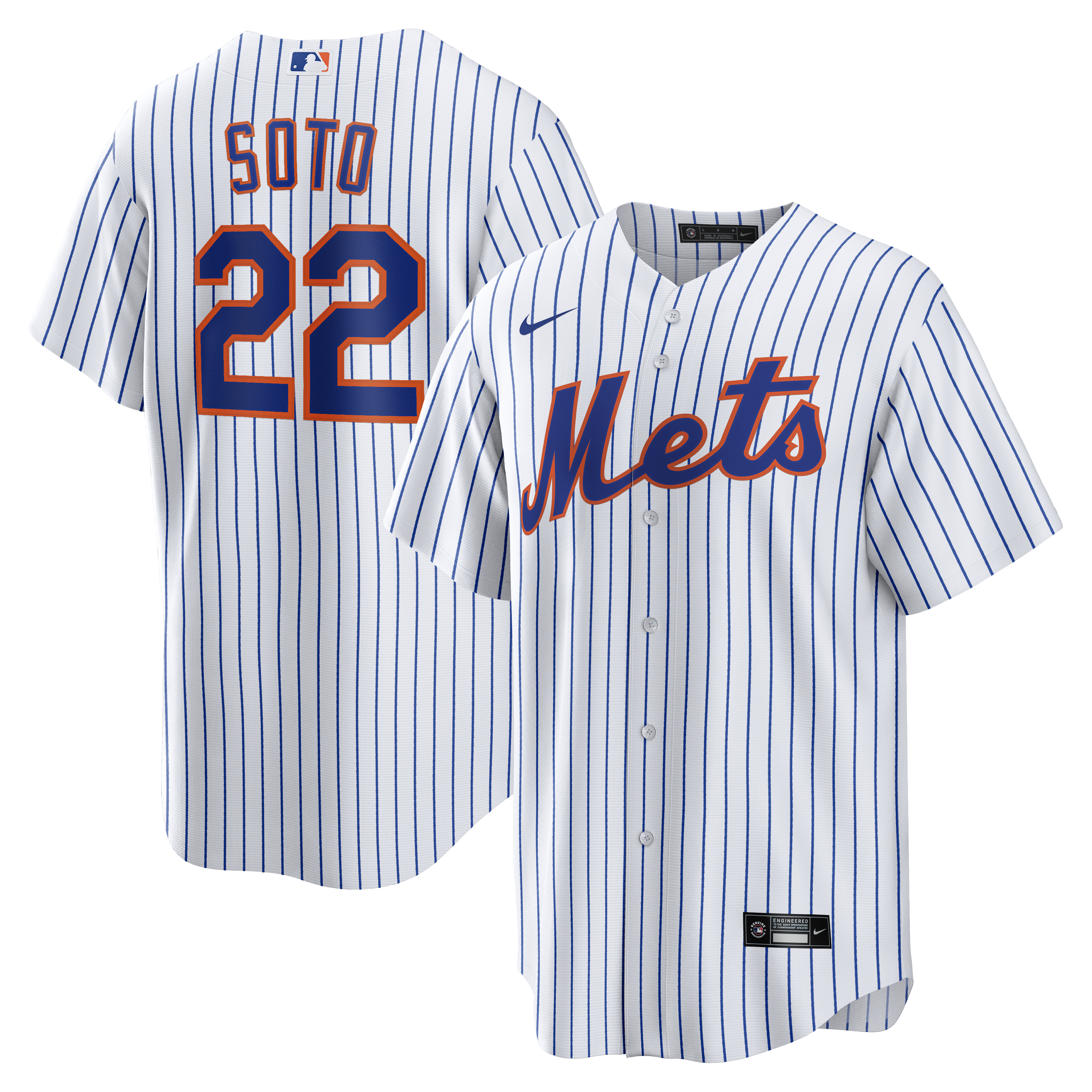 Juan Soto New York Mets Home Replica Player Jersey - White | Stitched Baseball Jersey TJS0083
