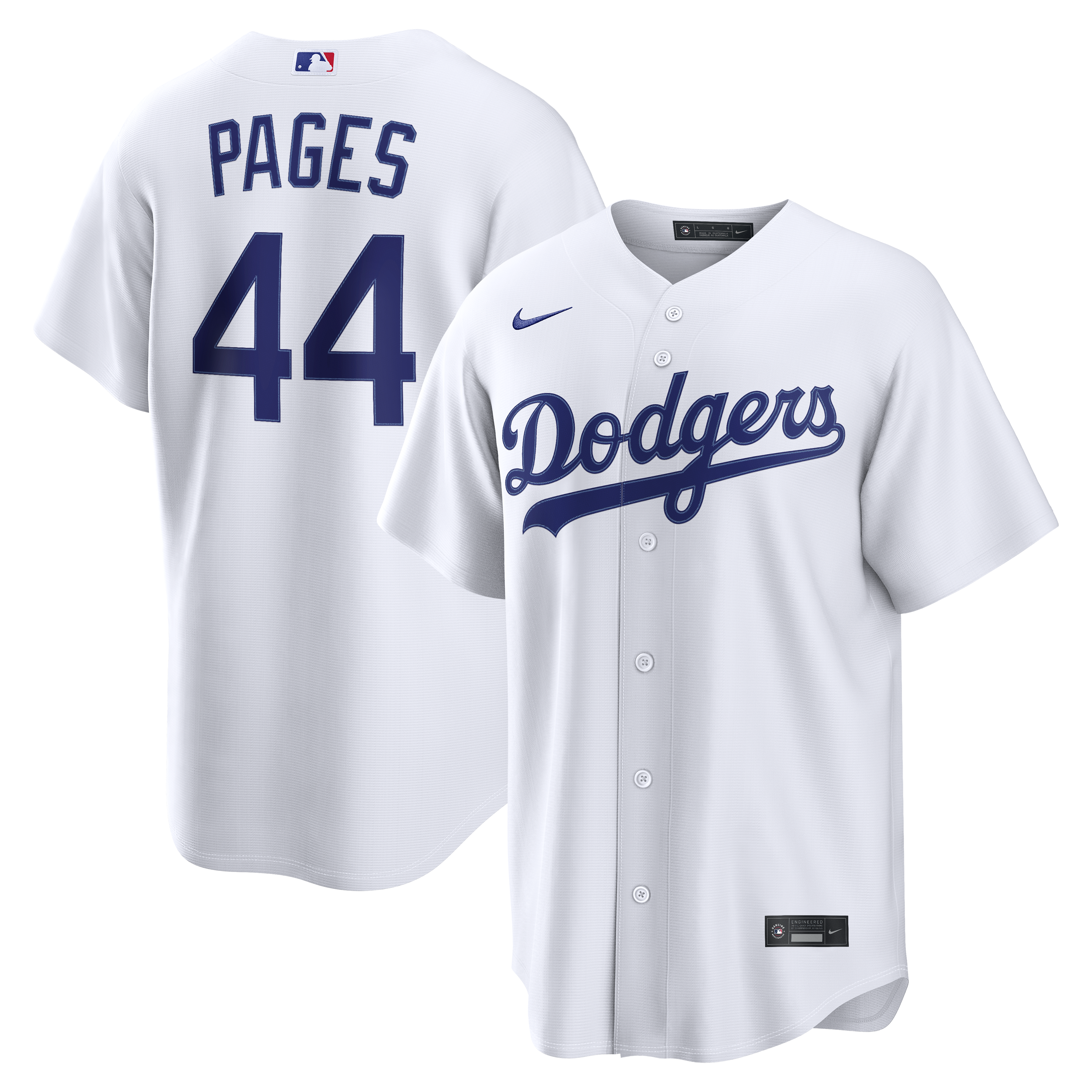 Andy Pages Los Angeles Dodgers Home Replica Jersey - White | Stitched Baseball Jersey TJS0067