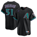 Randy Johnson Arizona Diamondbacks Throwback Cooperstown Collection Limited Jersey - Black | Stitched Baseball Jersey TJS0053