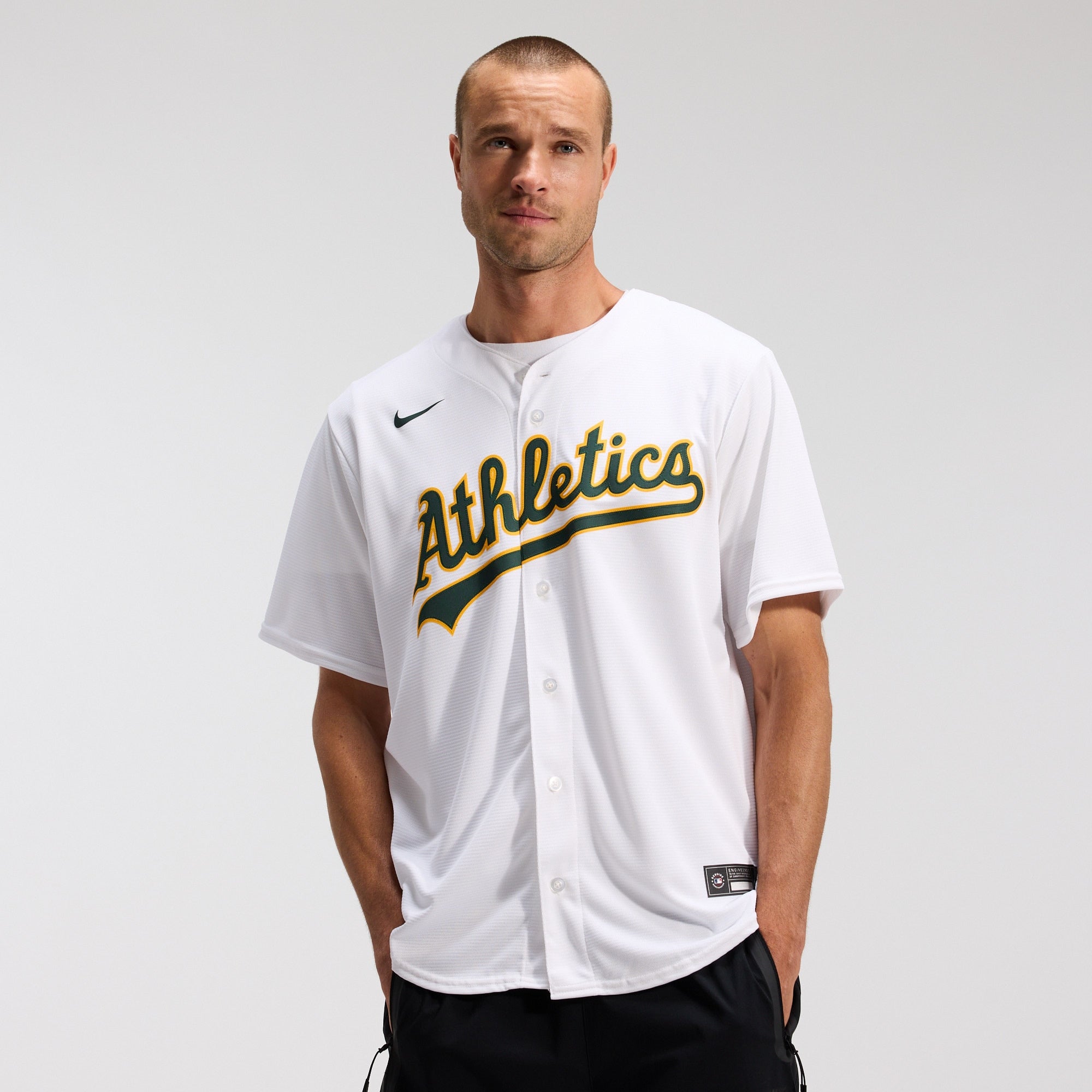 Athletics Home Replica Team Jersey - White | Stitched Baseball Jersey TJS0065